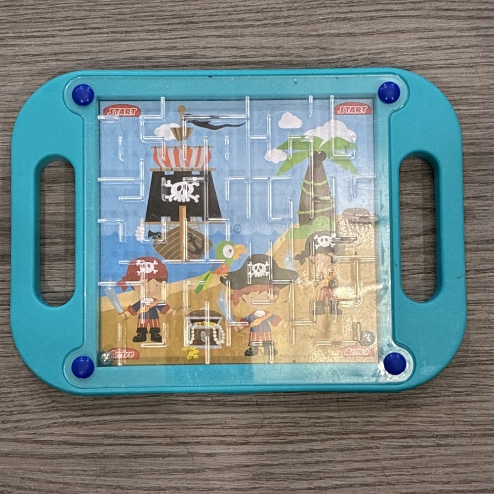 Maze - Labyrinth - Pirates - Approx. 8" x 6" - Teal
